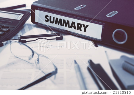 Ring Binder with inscription Summary. 21510510