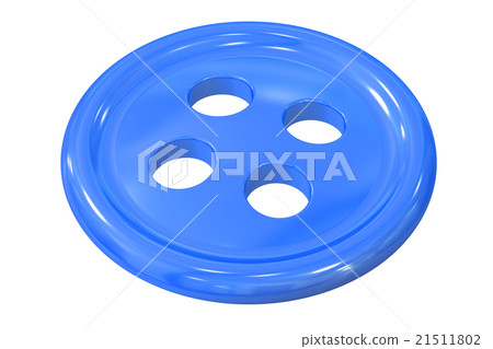 sewing button clothing, 3D rendering 21511802