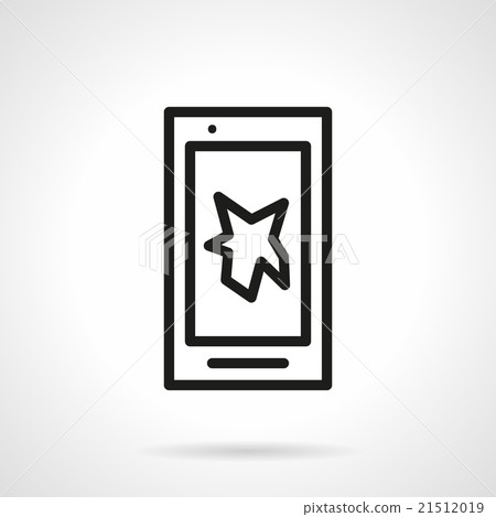 Touch phone repair service simple line vector icon - Stock Illustration ...