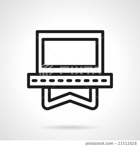 Video application simple line vector icon Video application simple line vector icon 21512028