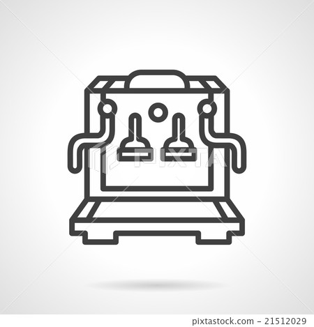 Coffee machine simple line vector icon Coffee machine simple line vector icon 21512029