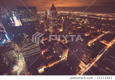 New York City skyline at night New York City skyline at night 21513841