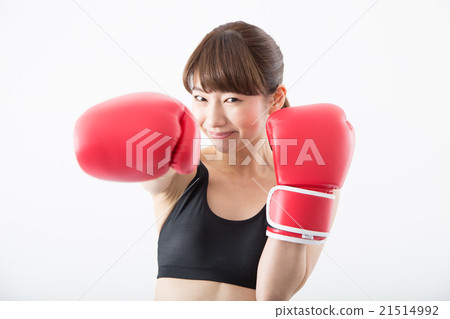 A woman to box A woman to box 21514992