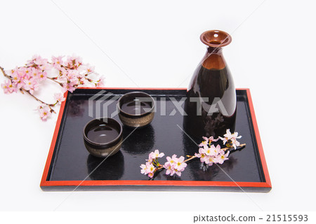 Sakura branch on Inukuchi Shrine and Sake Buddha 21515593