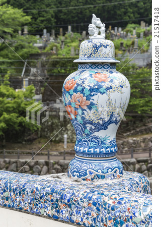 Imari grill decorative pot of Nabeshima clan kiln bridge railings 21517418