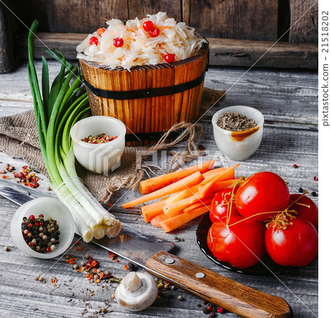 Natural homemade pickles 21518202