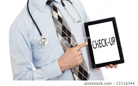 Doctor holding tablet - Check-up Doctor holding tablet - Check-up 21518344