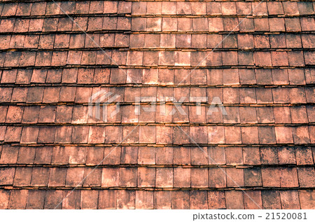 Retro Tiles rooftop for background Retro Tiles rooftop for background 21520081