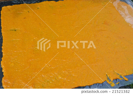 mango stir mixture on plastic plate 21521382