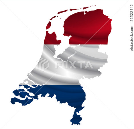 荷蘭國旗地圖地圖圖標 21522542