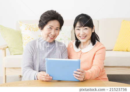 Middle women and senior women Middle women and senior women 21523736
