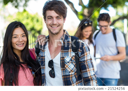 Hip couple posing for camera Hip couple posing for camera 21524256