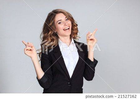 The young woman's portrait with happy emotions 21527162