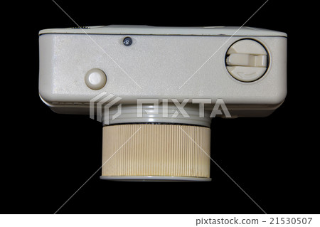 Plastic fisheye camera isolated on black Plastic fisheye camera isolated on black 21530507