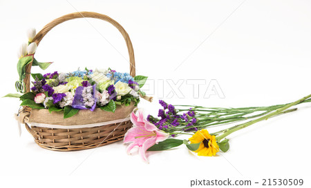 Beautiful flowers isolated on white Beautiful flowers isolated on white 21530509