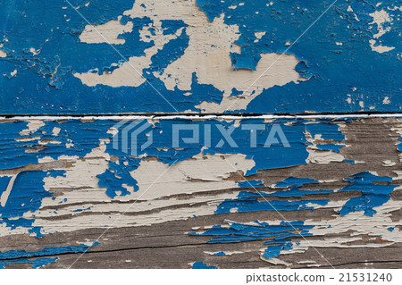 Vintage blue wood background with peeling paint. Vintage blue wood background with peeling paint. 21531240