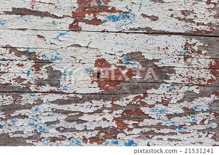 Vintage wood background with peeling paint 21531241