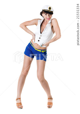 Young beautiful sexy girl dressed as sailor Young beautiful sexy girl dressed as sailor 21531334