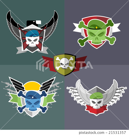Set Military emblem. Label on the form Set Military emblem. Label on the form 21531357