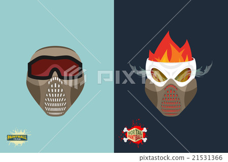 paintball helmet and mask. scary skull with smoke. paintball helmet and mask. scary skull with smoke. 21531366