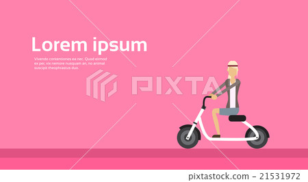 Woman Ride Electrical Bicycle Scooter Woman Ride Electrical Bicycle Scooter 21531972