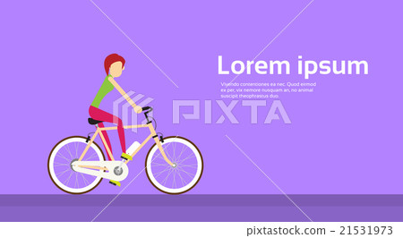 Woman Ride Bicycle Electrical Scooter Woman Ride Bicycle Electrical Scooter 21531973