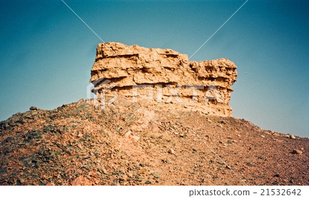 "Smoke signal stand" at the Yangseki site-March 1991 (Gansu province, suburbs of Dunhuang city / People's Republic of China) "Smoke signal stand" at the Yangseki site-March 1991 (Gansu province, suburbs of Dunhuang city / People's Republic of China) 21532642