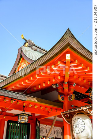 圖庫照片: 生田神社 主殿區 神殿