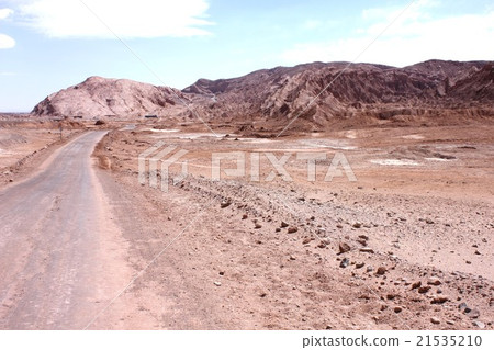 South America South America Chile Road running through the valley of the valley in the Atacama desert near San Pedro 21535210
