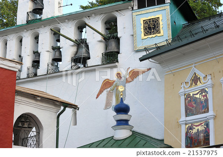 in the belfry of the Pskovo-Pechersky monastery in the belfry of the Pskovo-Pechersky monastery 21537975