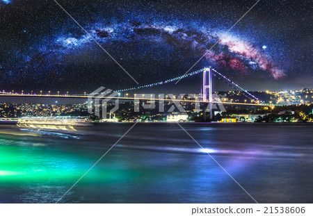 Bosphorus Bridge at night, Istanbul Bosphorus Bridge at night, Istanbul 21538606