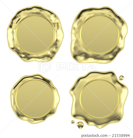 Gold wax seals set Gold wax seals set 21538994