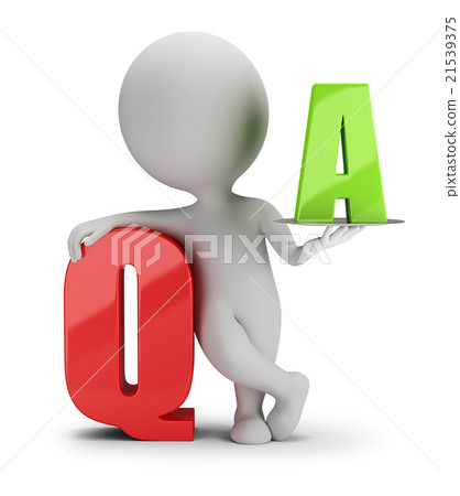 3D Small People - Question Answer 3D Small People - Question Answer 21539375