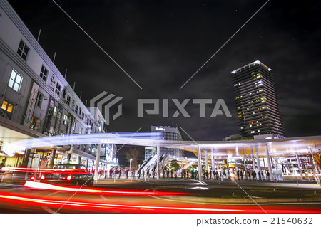 Night view of Kumamoto Station 21540632