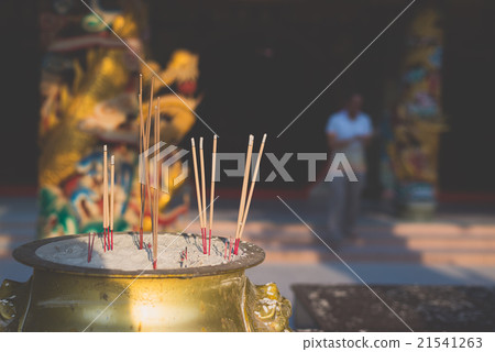 Incense sticks in chinese temple 21541263