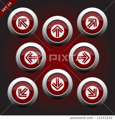 icons with arrows - eight directions - Stock Illustration [21541810 ...