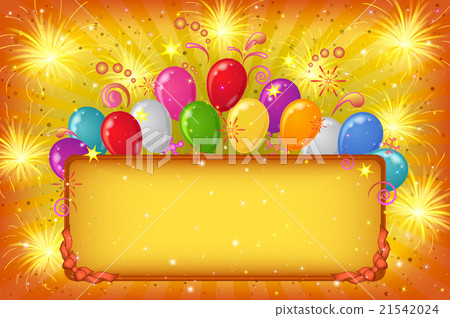 Holiday Background with Balloons 21542024