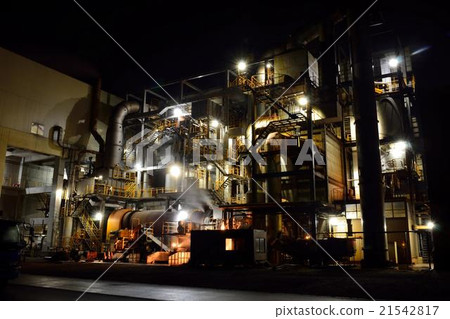 Incinerator factory Night view 21542817