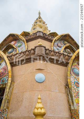 Beautiful Golden stupa in Thai temple 21544097
