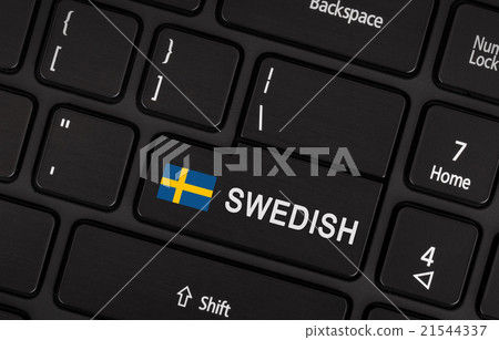 Enter button with flag Sweden Enter button with flag Sweden 21544337