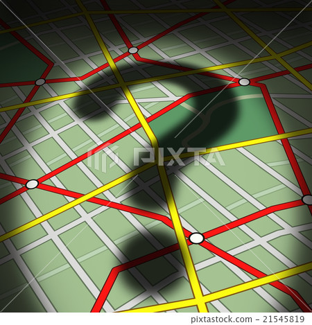 Map Question - Stock Illustration [21545819] - PIXTA