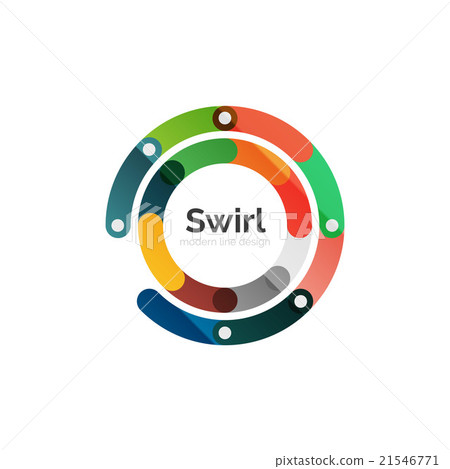 Vector swirl circle logo Vector swirl circle logo 21546771