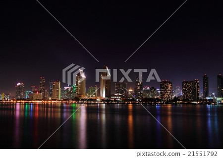 Night view of San Diego Downtown California Night view of San Diego Downtown California 21551792