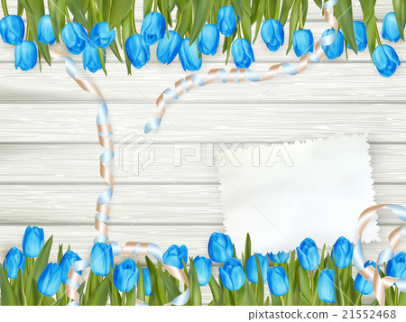 Note with copy space and tulip. EPS 10 21552468