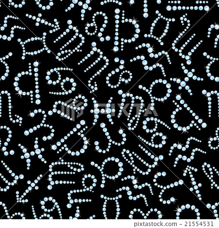 Zodiac shining diamonds seamless pattern Zodiac shining diamonds seamless pattern 21554531