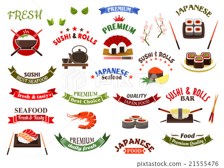 Japanese cuisine and sushi bar design templates Japanese cuisine and sushi bar design templates 21555476