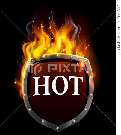 Hot Flaming Fire Shield 21555534