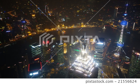 Shanghai night view from Ring ball finance center 21556624