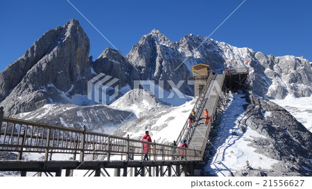 You can go by ropeway Tamlong Snowy Mountain 4860 m to see the glacier at Yunnan China 21556627
