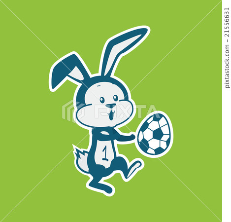 Easter Rabbit Icon Egg Design Flat  21556631